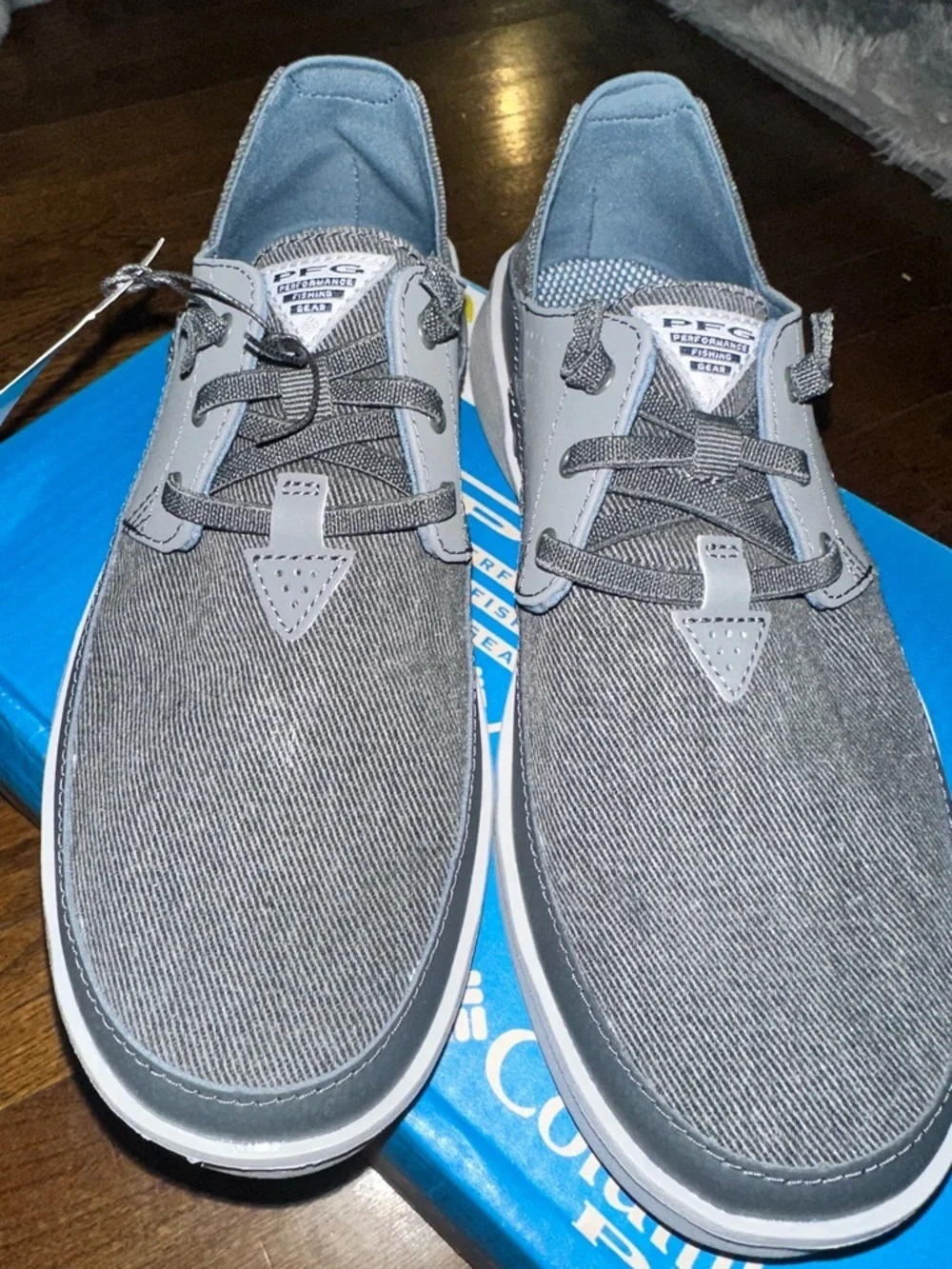 Columbia Men's Boatside Relaxed PFG Gray Casual Boat Shoes NWT Men’s 8